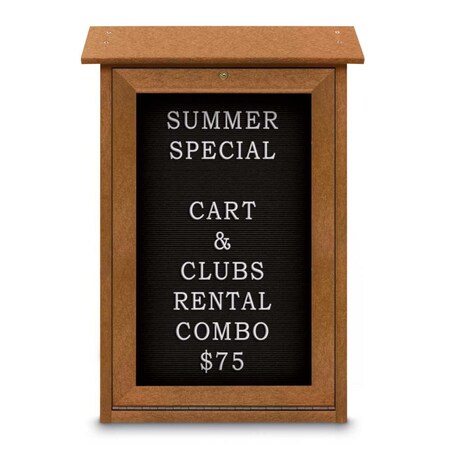 United Visual Products Outdoor Enclosed Combo Board, 48"x36", Black Frame/Black & Cloud UVCB4836ODB-BLACK-CLOUD